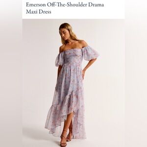 Abercrombie Emerson Off the Shoulder Drama Maxi Dress